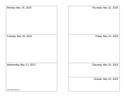 Printable 05/19/2025 Weekly Calendar-landscape