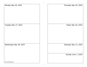 Printable 05/26/2025 Weekly Calendar-landscape