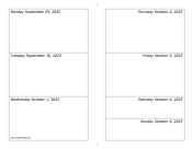 Printable 09/29/2025 Weekly Calendar-landscape