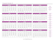 Printable Perpetual Calendar 10