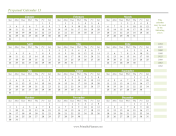 Printable Perpetual Calendar 13