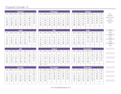 Printable Perpetual Calendar 14