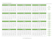Printable Perpetual Calendar 3