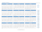 Printable Perpetual Calendar 4