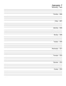 Printable Ten Year Journal (Starts 2025)